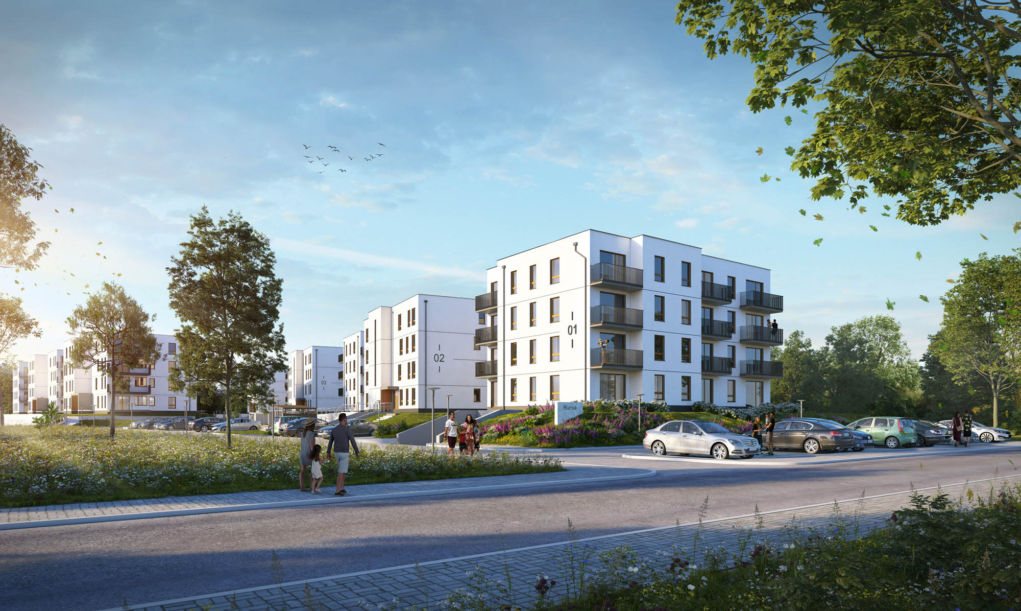 186 mieszkań i 279 miejsc parkingowach